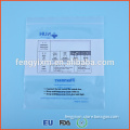Factory price plastic printed airtight ziplock medical use bag for dispensing table